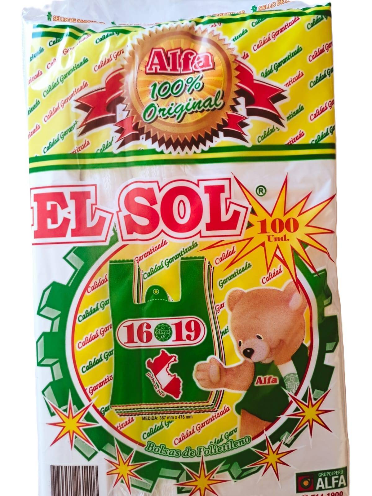 16-X-19-1 Bolsa Chequera 16 x 19 Alfa - Imagen 1