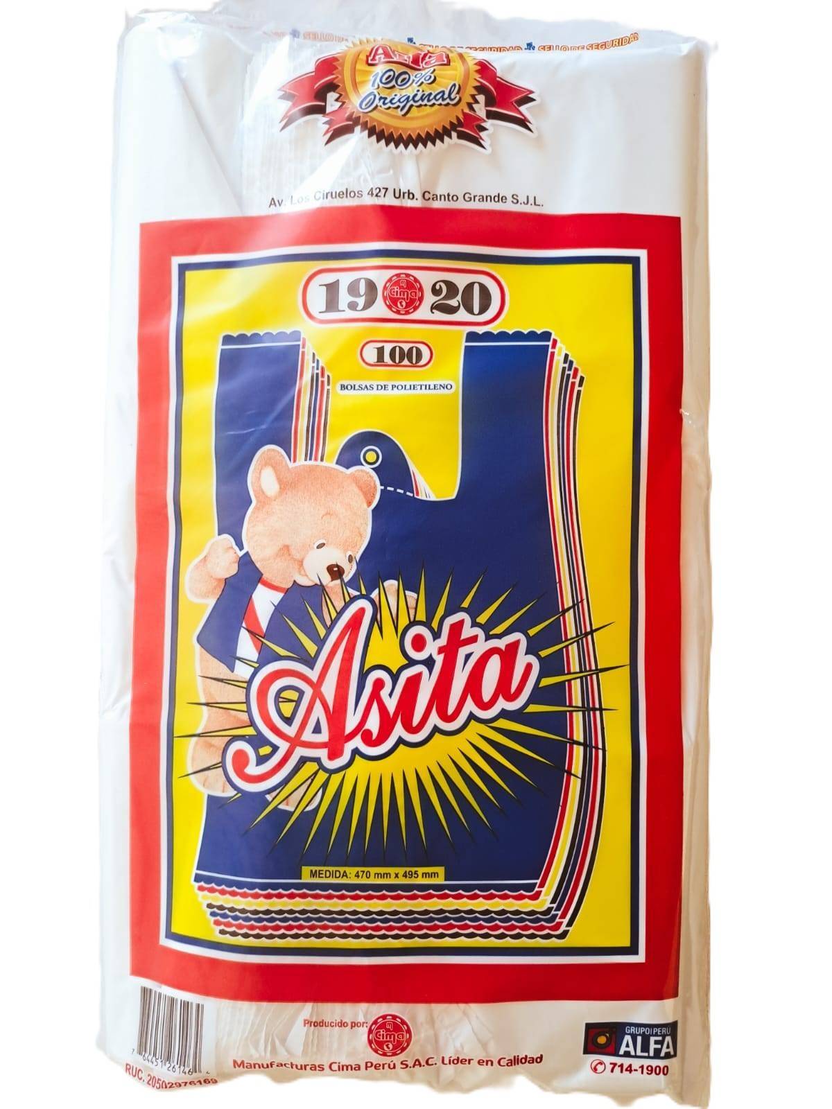 19-X-20 Bolsa Chequera 19 x 20 Alfa - Imagen 1