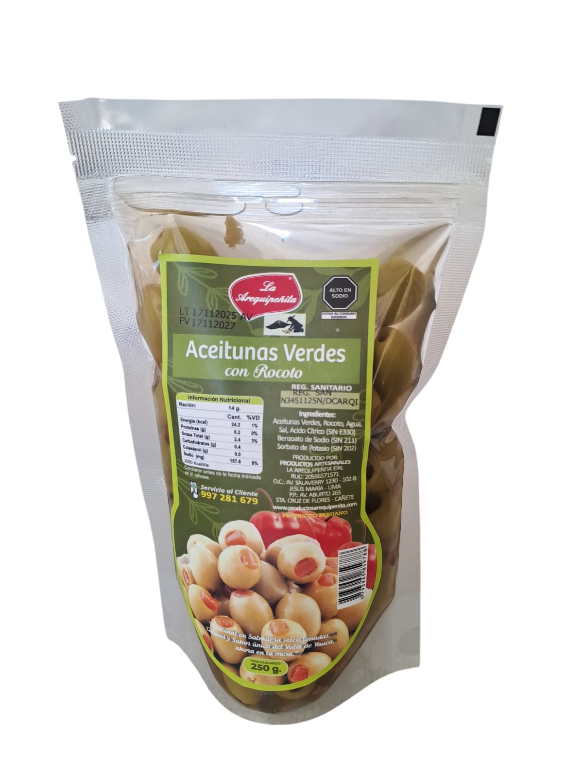 WhatsApp Image 2025-12-01 at 10.30.55 AM Aceituna Verde Relleno Con Rocoto - Imagen 1
